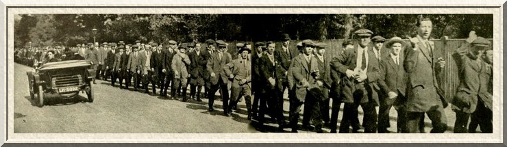 Recruits on their way from the recruitment offices to their training
camps.