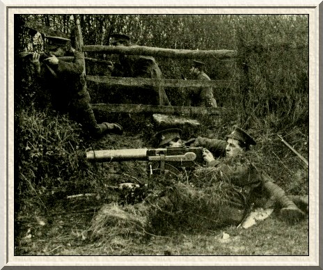 A machine-gun section under cover. Waiting to give the enemy's
patrol a surprise.