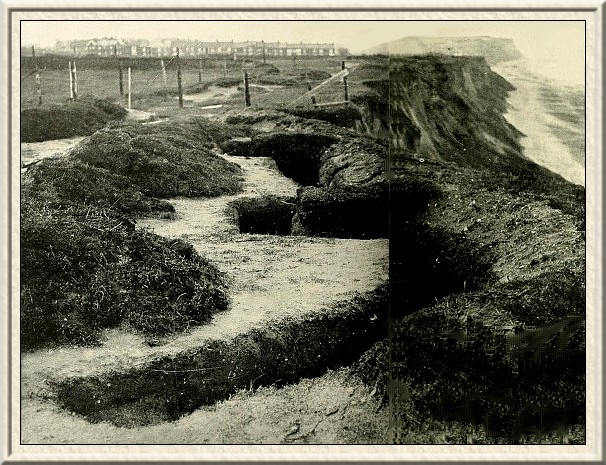What Kitchener's Army has done in training—Entrenchments on
the east coast made by recruits.