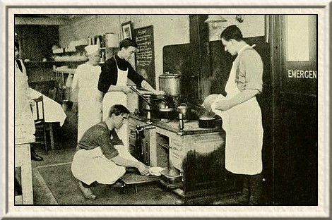 The making of an army cook.—about a dozen men are taken from
each regiment and trained in the culinary art.