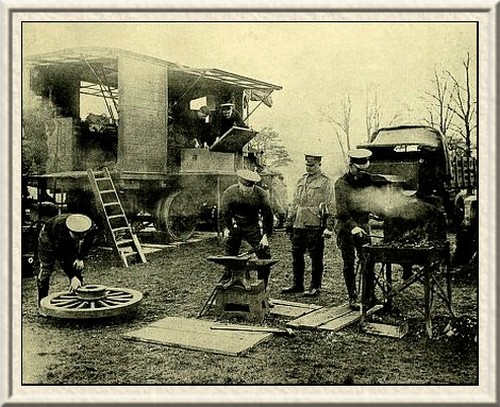 Smiths at the forge.