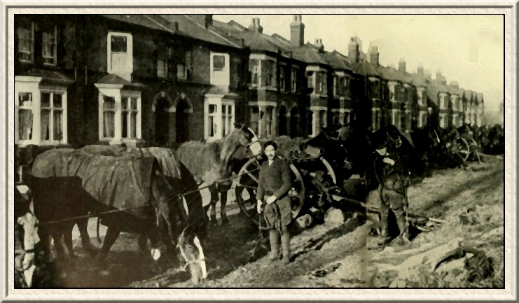 At Leamington the soldiers' horses were quartered in the street...