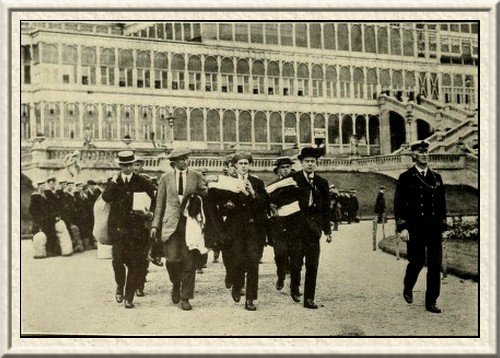 Soon to be made sailors.—'Raw material' arriving at the
Crystal Palace.