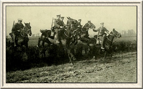 Westmorland and Cumberland Yeomanry at field manoeuvres.