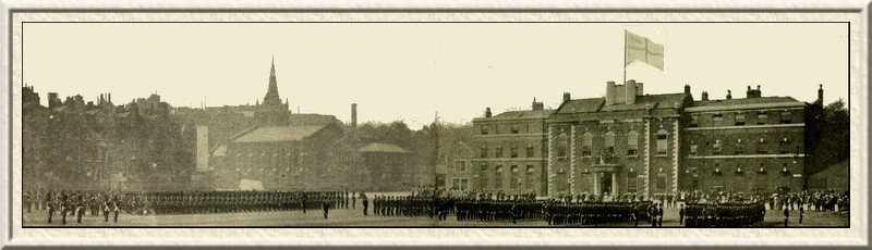 The Honourable Artillery Company on parade at headquarters...