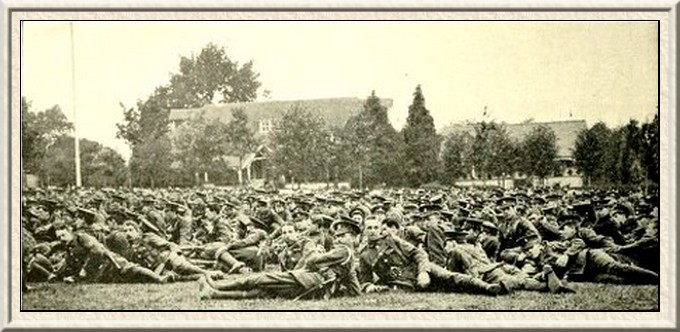 The London Rifle Brigade in camp.