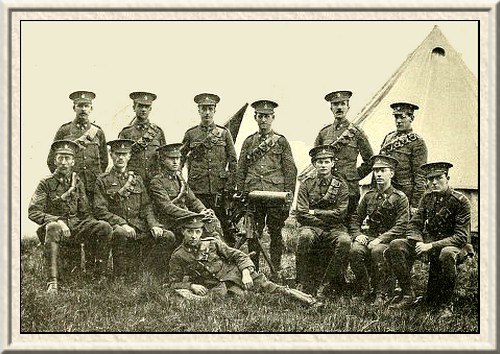 Maxim-gun section of the Northumberland Hussars.