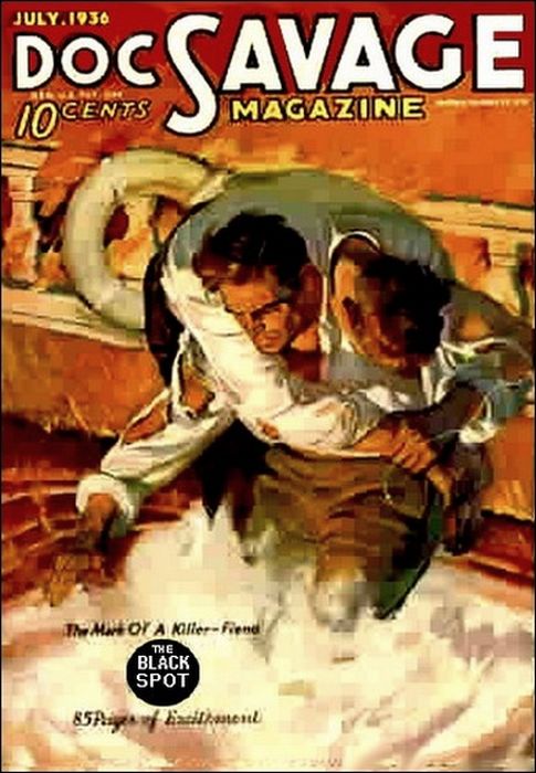 Doc Savage Magazine, July 1936. Cover Artist: Walter Baumhofer